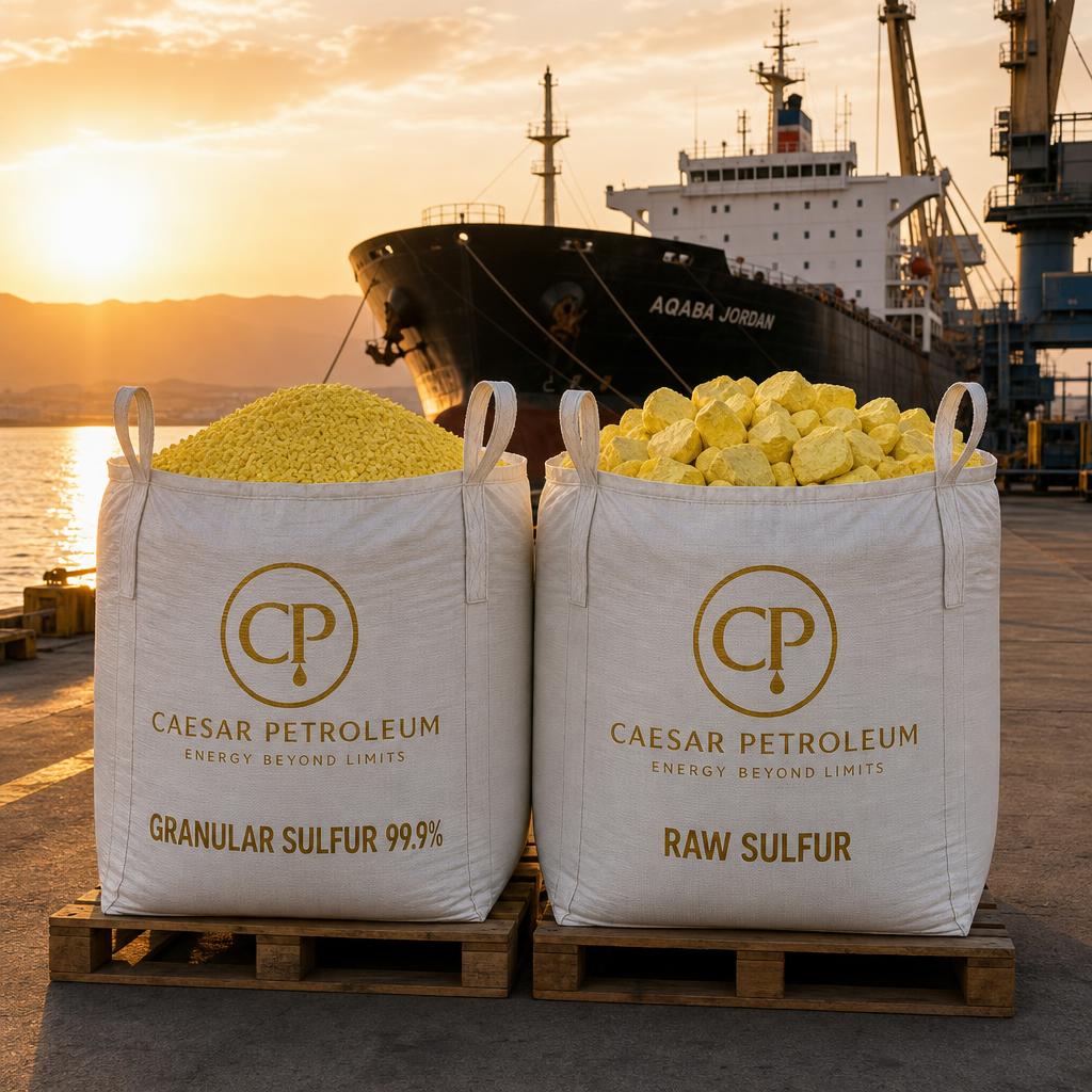 Caesar Petroleum raw and granular sulfur jumbo bags