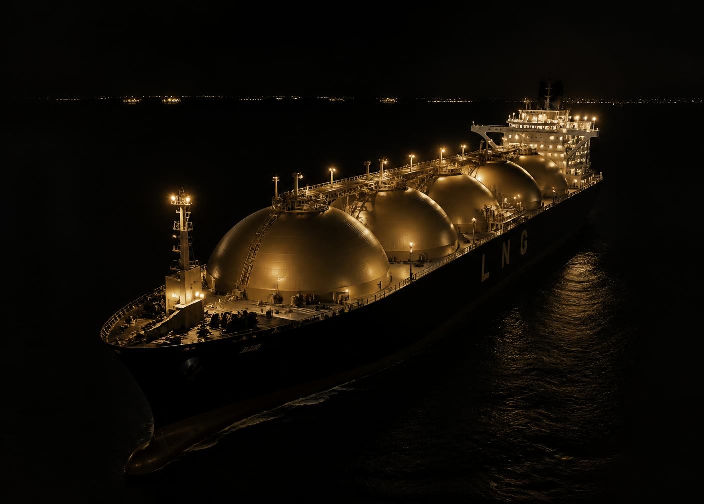 LNG carrier at sea